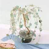 Green Aventurine Tree of Life Balance Lucky Wish Willow Ornament