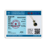 Green Beads Pearl Water Drop Pendant Necklace S925 Sterling Silver Gemstone Gift