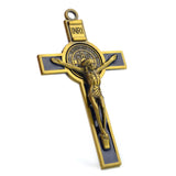 Catholic St Benedict Crucifix 77mm Charm Pendant 6pcs