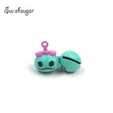 Green Cartoon Bell Charms For Pet Bracelet Necklace Pendant