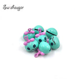 Green Cartoon Bell Charms For Pet Bracelet Necklace Pendant