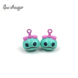 Green Cartoon Bell Charms For Pet Bracelet Necklace Pendant