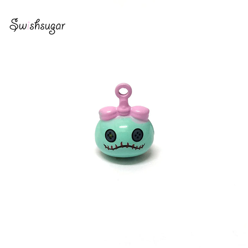 Green Cartoon Bell Charms For Pet Bracelet Necklace Pendant