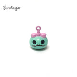 Green Cartoon Bell Charms For Pet Bracelet Necklace Pendant