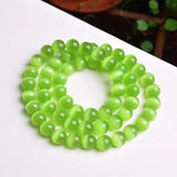 Green Cat Eye Layered Bracelets Beads Charms Jewelry Decoration