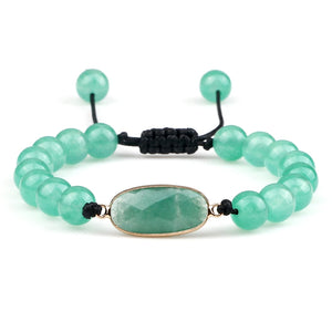 Bohemian Green Crystal Charm Bracelet for Women