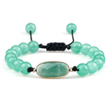 Bohemian Green Crystal Charm Bracelet for Women