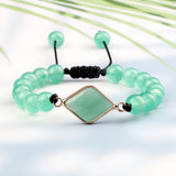 Bohemian Green Crystal Charm Bracelet for Women