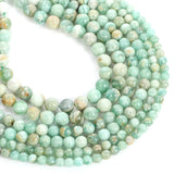 Green Crystal Light Pink Stone Charm Loose Beads Jewelry Making DIY 6/8/10MM