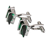 Crystal Square Men's Business Cufflinks