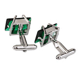 Crystal Square Men's Business Cufflinks