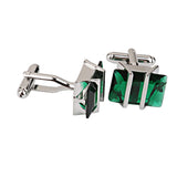 Crystal Square Men's Business Cufflinks