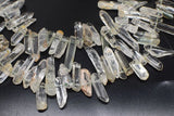 Green Crystal Branch Beads DIY Jewelry Making 20-40mm Nature Unique Shape