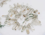 Green Crystal Branch Beads DIY Jewelry Making 20-40mm Nature Unique Shape