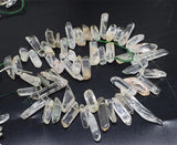 Green Crystal Branch Beads DIY Jewelry Making 20-40mm Nature Unique Shape