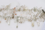 Green Crystal Branch Beads DIY Jewelry Making 20-40mm Nature Unique Shape