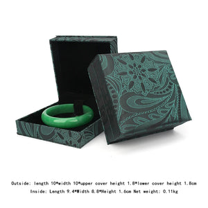 Green Bracelet Jewelry Storage Box Earring Pendent Ring Showcase Organizer