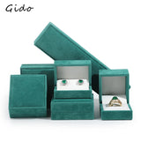 Green Flannel Jewelry Box for Display
