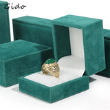 Green Flannel Jewelry Box for Display