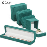 Green Flannel Jewelry Box for Display