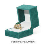 Green Flannel Jewelry Box for Display