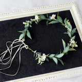 Green Flowers Crown Wedding Headpieces Bride Hair Vine