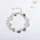 Green Ghost Freshwater Pearl Bracelet Crystal Couple Girlfriend Birthday Gift