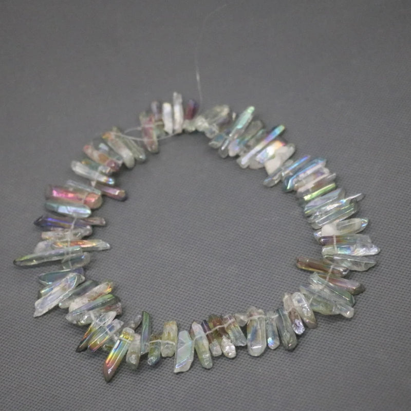Green Quartz Point Pendant, Healing Crystal Necklace