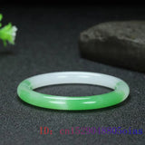 Green Jade Bangle Bracelet Jewelry Jadeite Natural Chinese Charm Amulet Carved