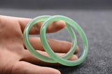 Green Jade Bangles Bracelets Lucky Amulet for Women