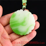 Green Jade Bat Pendant Chinese Jadeite Women Amulet Necklace