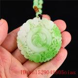 Green Jade Bat Pendant Chinese Jadeite Women Amulet Necklace