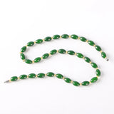 Green Jade Beaded Choker Layered Short Necklace