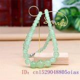 Green Jade Beaded Necklace Amulet Chinese Gemstone Jewelry