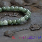 Green Jade Beads Bracelet Charm Natural Gemstone Hand knotting Amulet