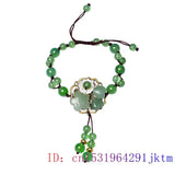 Green Jade Chalcedony Bangles 925 Silver Charms Talismans