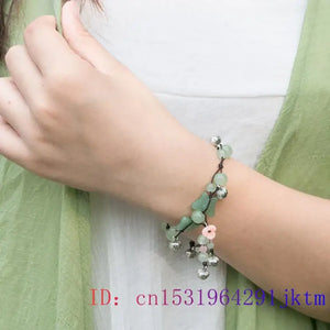 Green Jade Butterfly Bracelets Chalcedony Bangles Carved Chinese Jewelry