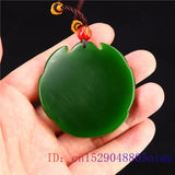 Green Jade Demon Pendant Amulet Necklace Jewelry Charm Carved