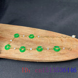 Green Jade Donut Bracelets for Women 925 Silver Gemstone