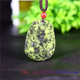 Green Jade Dragon Pendant Gemstone Jewelry Gift Necklace Women