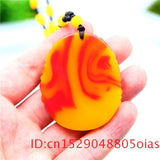 Green Jade Dragon Pendant Necklace Jadeite Chinese Charm Amulet