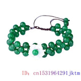 Green Jade Flower Bracelets Charms Natural Bangle Gemstones Chinese Accessories