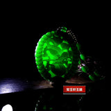 Green Jade Money Dragon Pendant Necklace Chinese Hand-Carved Luck Gift Amulet