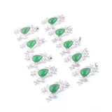 Green Jade Gemstone Frog Pendant for Necklaces Reiki TN4616