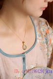 Green Jade Pendant 925 Silver Gemstone Chalcedony Necklace Jewelry