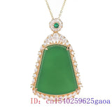 Green Jade Pendant Necklace Choker 925 Silver Man Jewelry