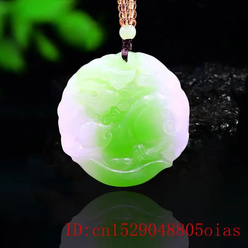 Green Jade Pixiu Pendant Jewelry for Chinese Women Amulet Necklace