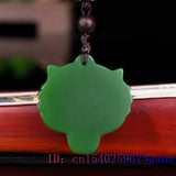 Green Jade Tiger Pendant Animal Carved Charm Chinese Men Jewelry Women