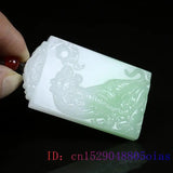 Green Jade Tiger Pendant Natural Jewelry Charm Women Necklace Men Amulet