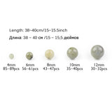 Green Labradorite Round Stone Beads for DIY Jewelry Making